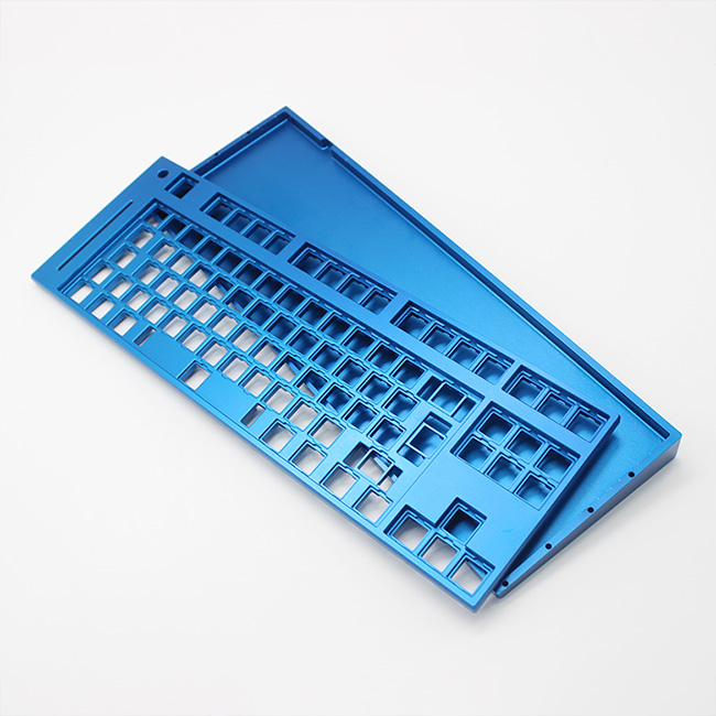 OEM customized Anodized Black Aluminum Metal Keyboard Plate for Cases